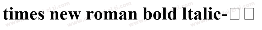 times new roman bold ltalic字体转换